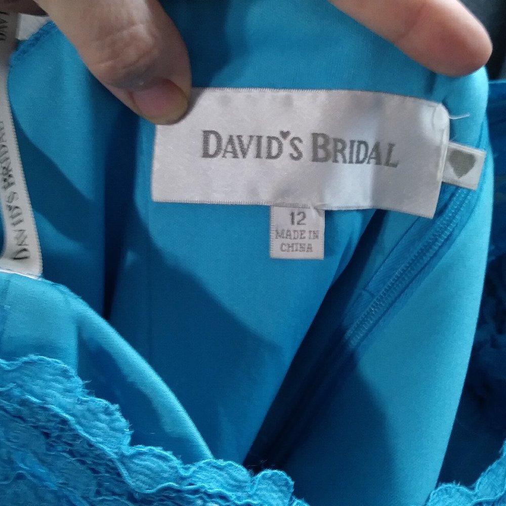 New David's Bridal One Shoulder Dress - Picture 6 of 9